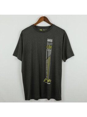 Colfax Marathon 2016 Men's XL Gray White Graphic Crewneck Short Sleeve Tech Tee